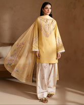 Lemon Blossom 3-Piece Embroidered