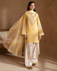 Lemon Blossom 3-Piece Embroidered