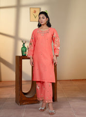 Gajr Pink Kurta 2-Piece & 3-Piece