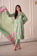 Pista 3-Piece Embroidered