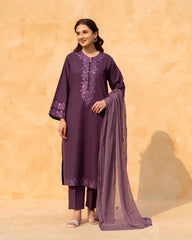 Meer Embroidery – 3 Piece Suit