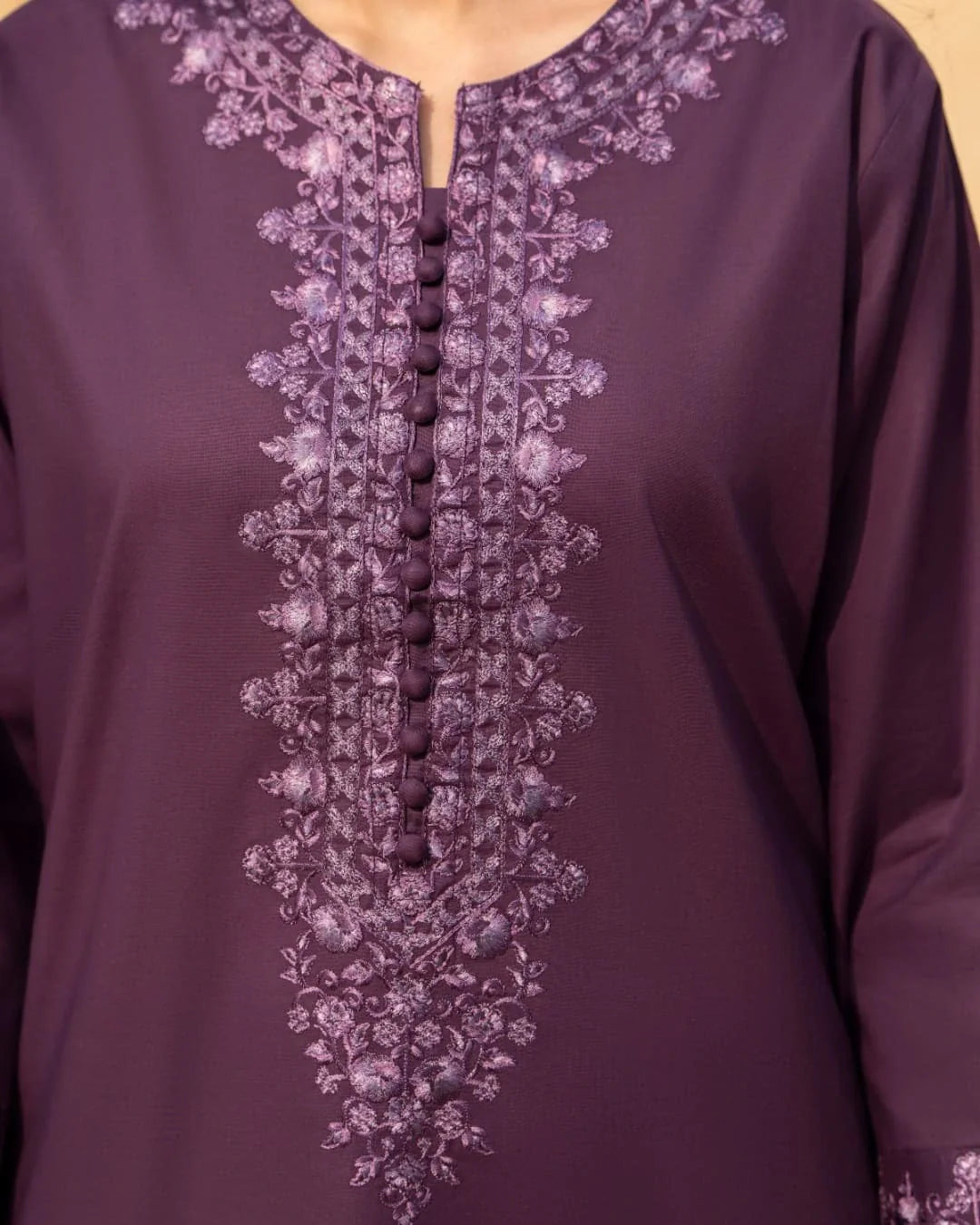 Meer Embroidery – 3 Piece Suit