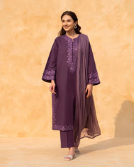 Meer Embroidery – 3 Piece Suit