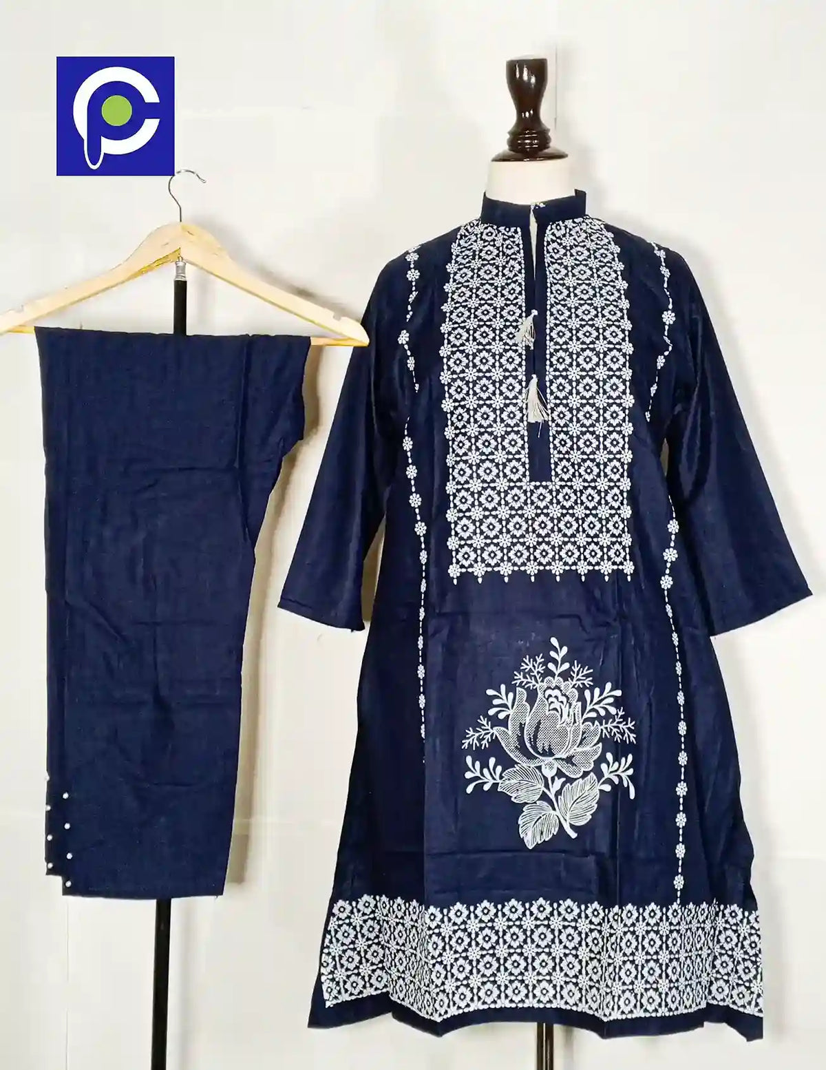 Block Print Women’s Dress 2 Piece – 56