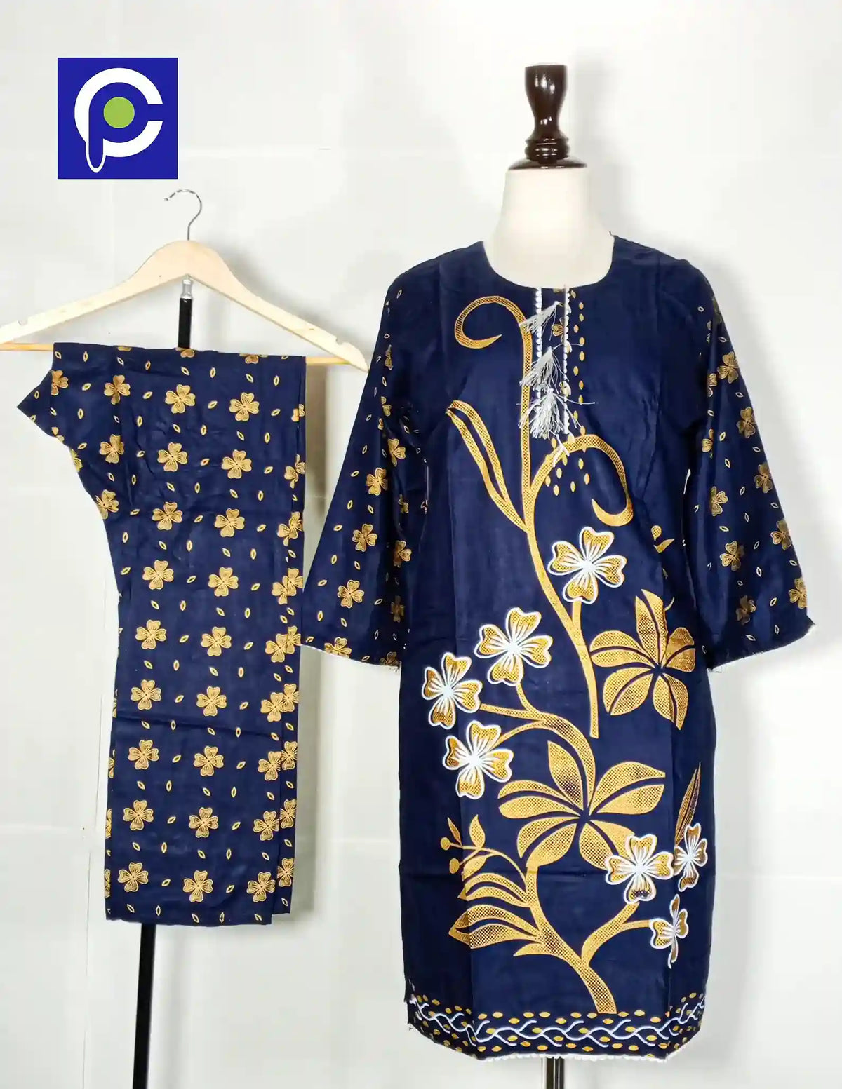 Block Print Women’s Dress 2 Piece – 51