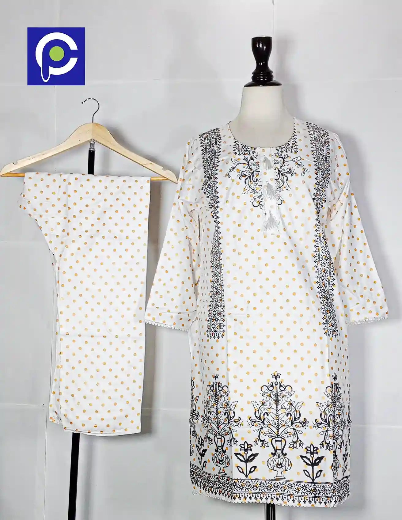Block Print Women’s Dress 2 Piece – 54