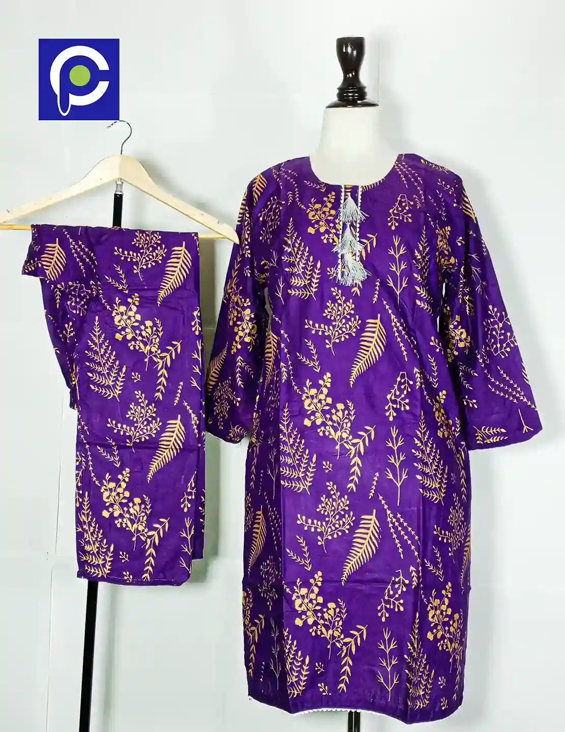 Block Print Women’s Dress 2 Piece – 53