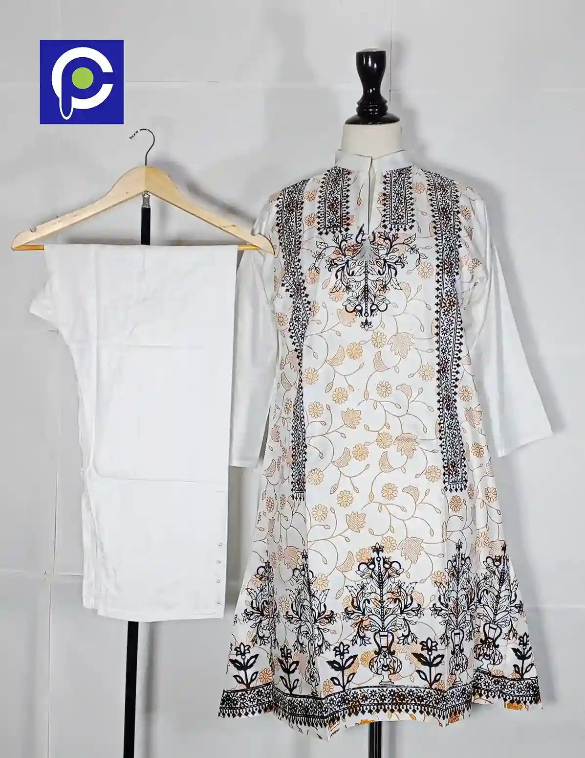 Block Print Women’s Dress 2 Piece – 57