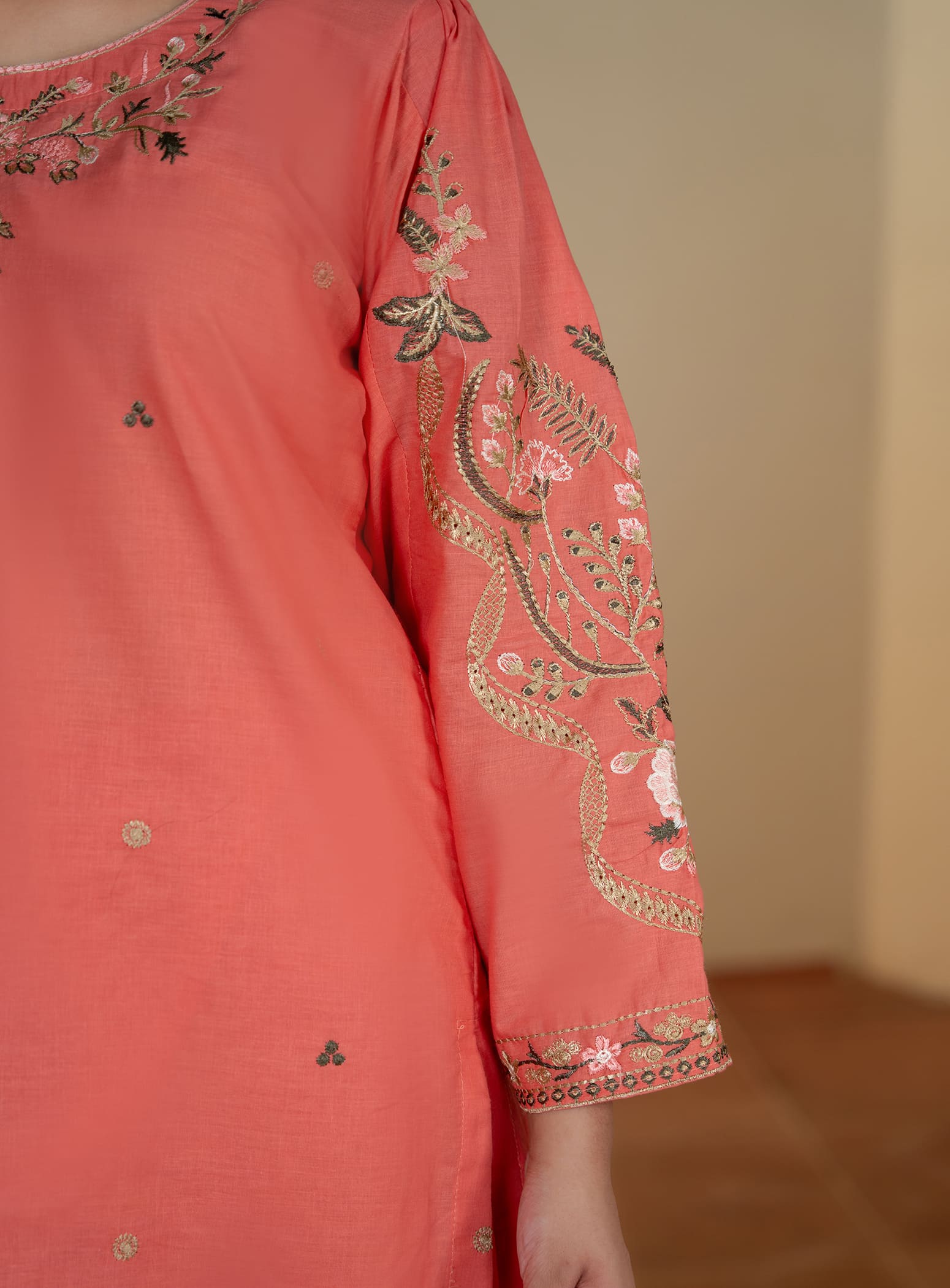 Gajr Pink Kurta 2-Piece & 3-Piece