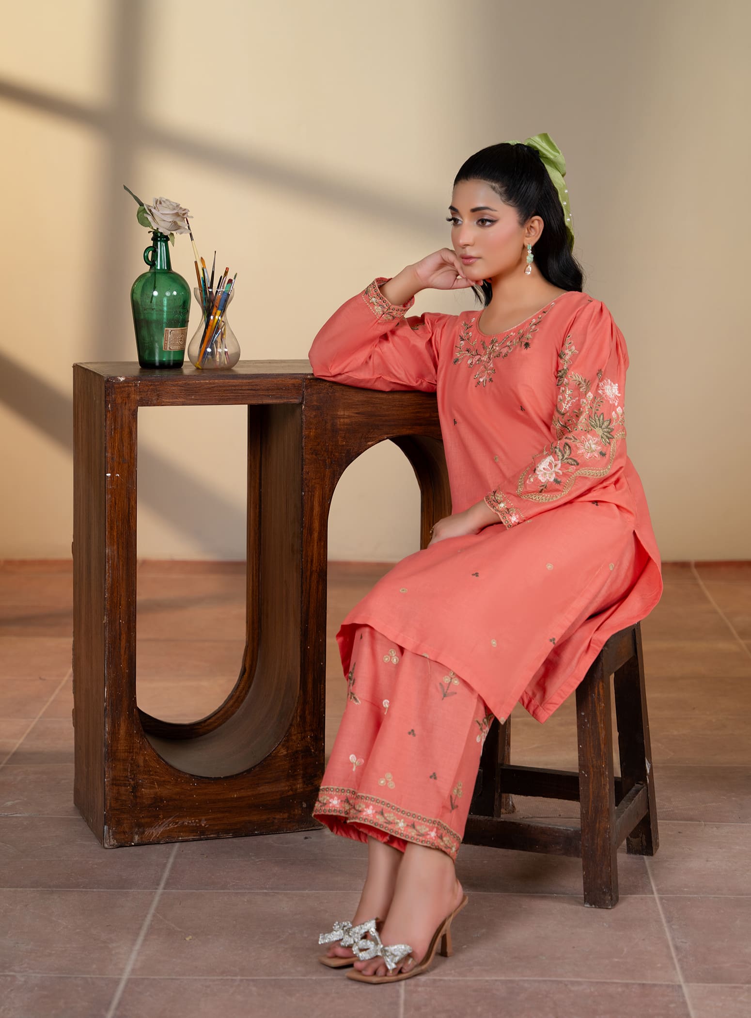Gajr Pink Kurta 2-Piece & 3-Piece