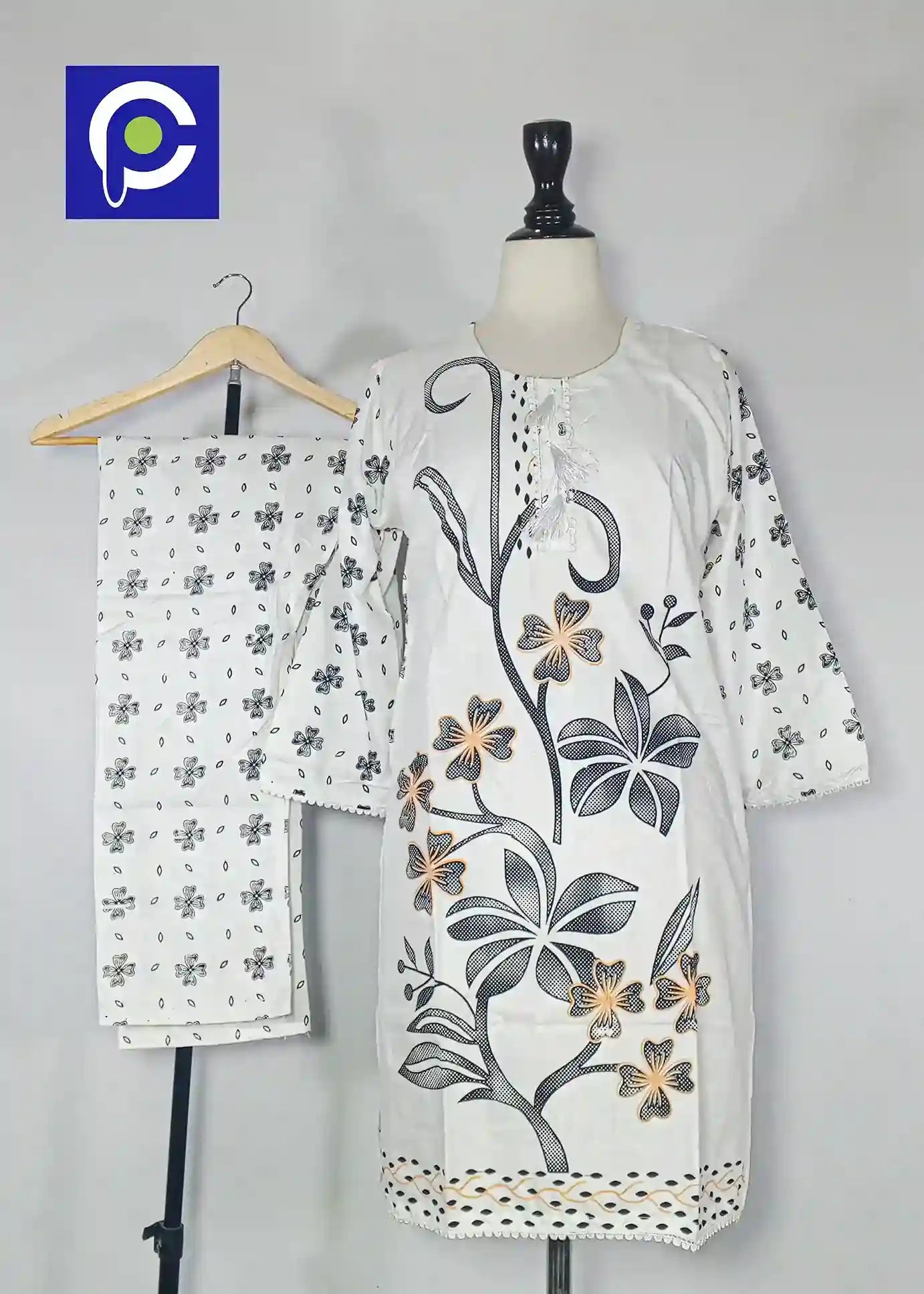 Block Print Women’s Dress 2 Piece – 51