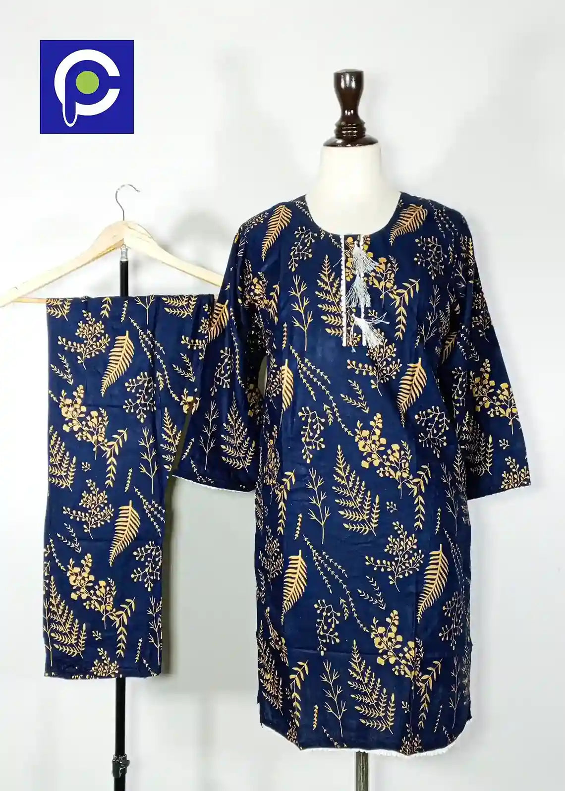 Block Print Women’s Dress 2 Piece – 53