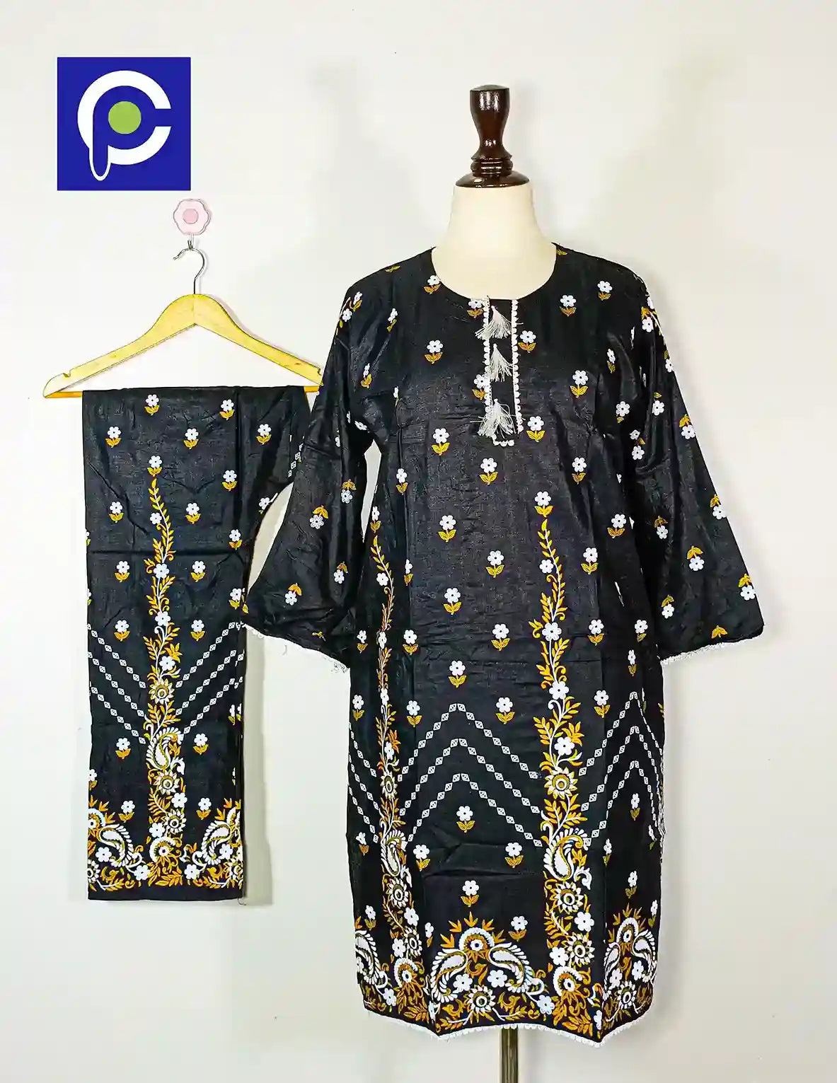 Block Print Women’s Dress 2 Piece – 59