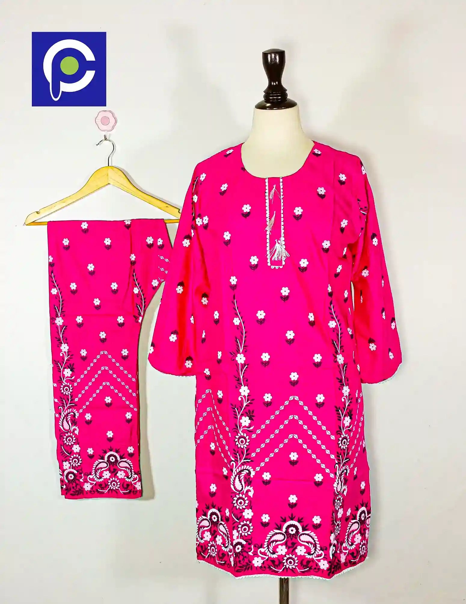 Block Print Women’s Dress 2 Piece – 59
