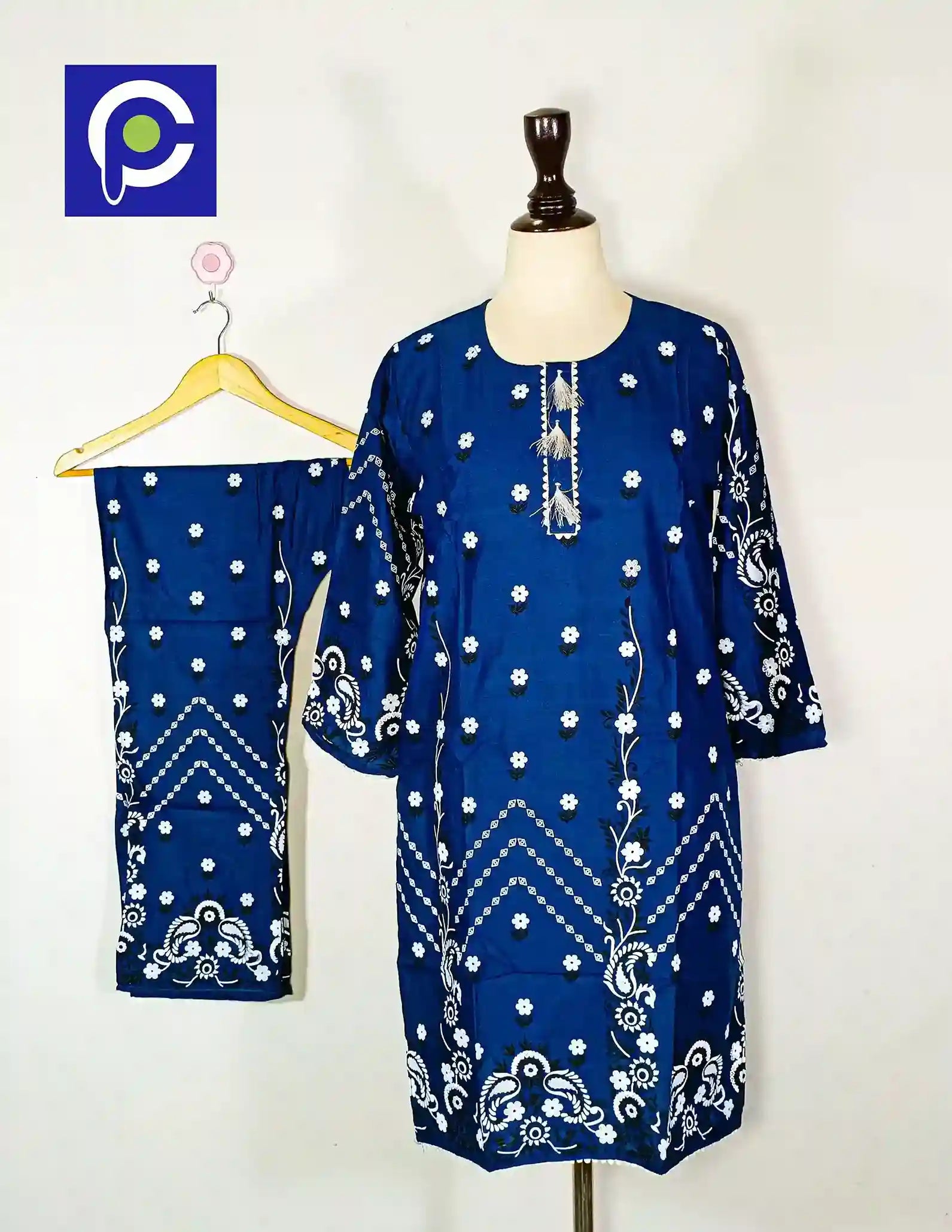 Block Print Women’s Dress 2 Piece – 59