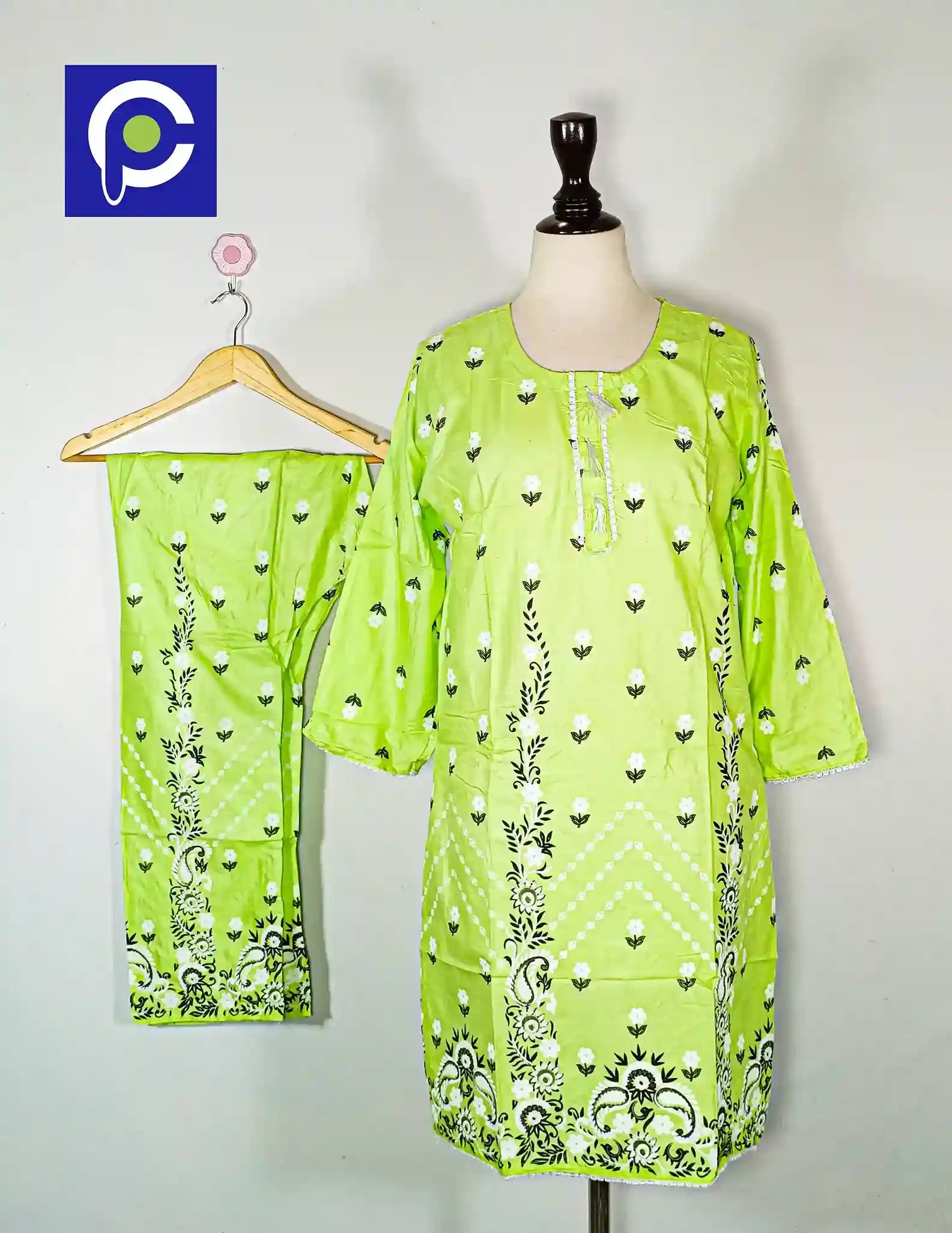 Block Print Women’s Dress 2 Piece – 59