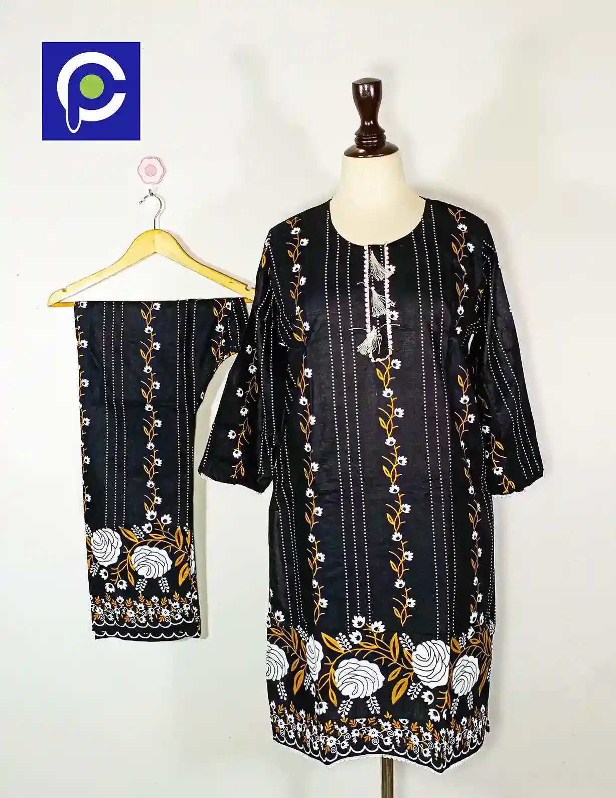 Block Print Women’s Dress 2 Piece – 52