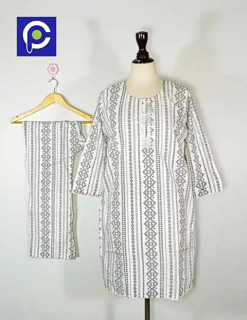 Block Print Women’s Dress 2 Piece – 61