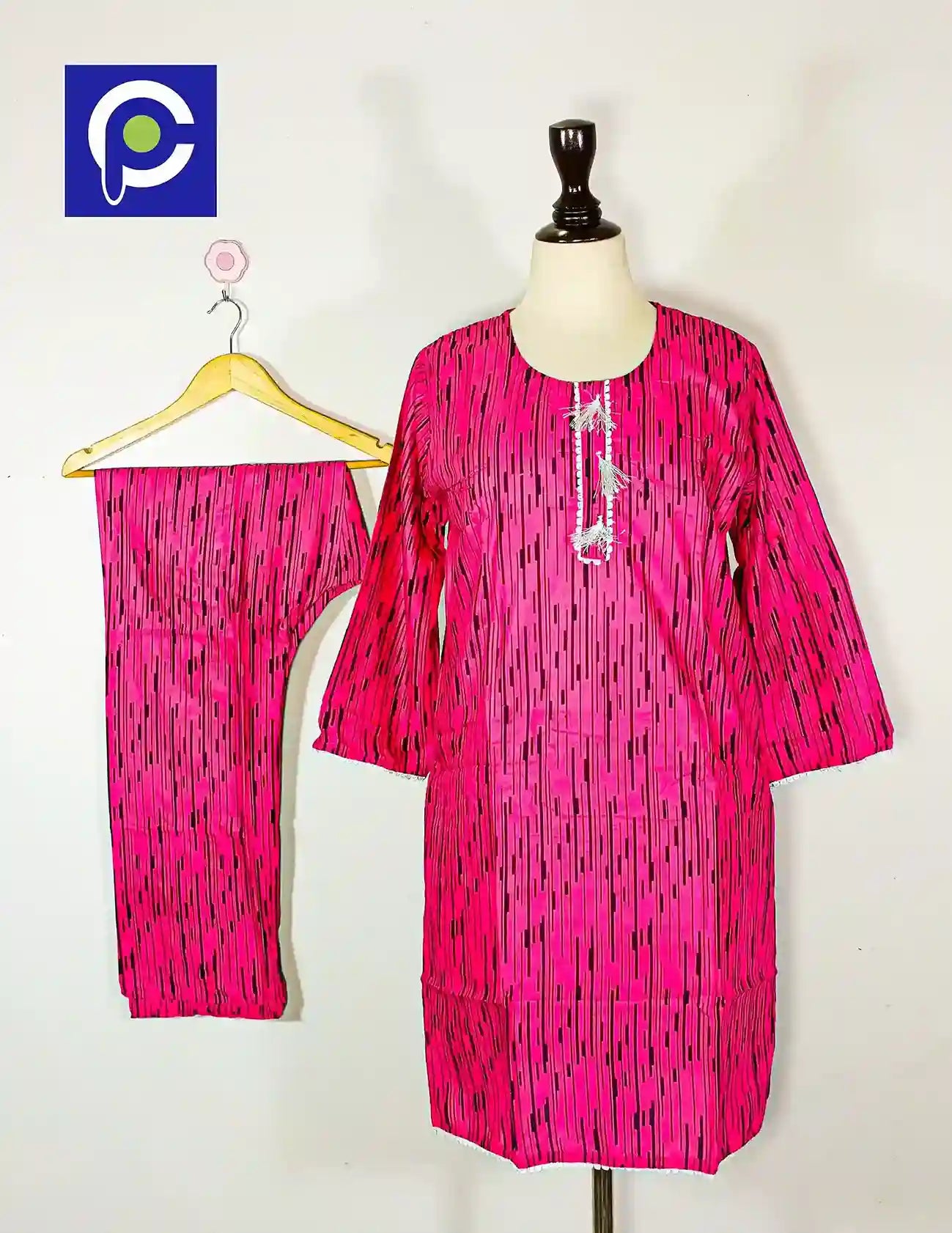 Block Print Women’s Dress 2 Piece – 62