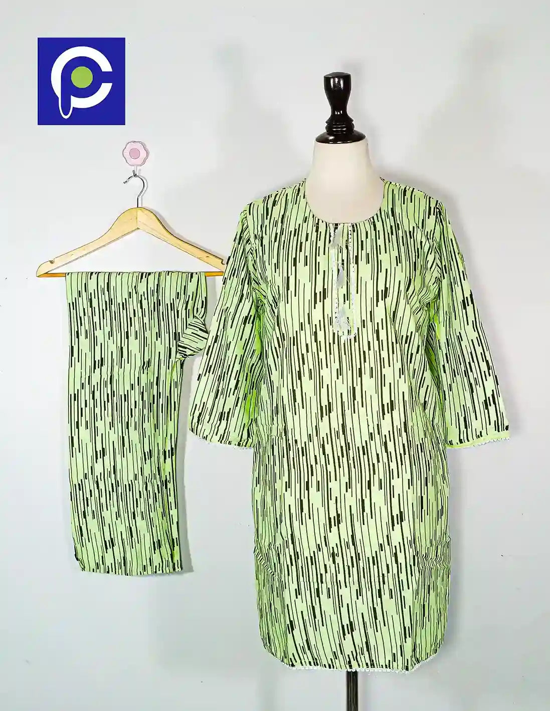 Block Print Women’s Dress 2 Piece – 62