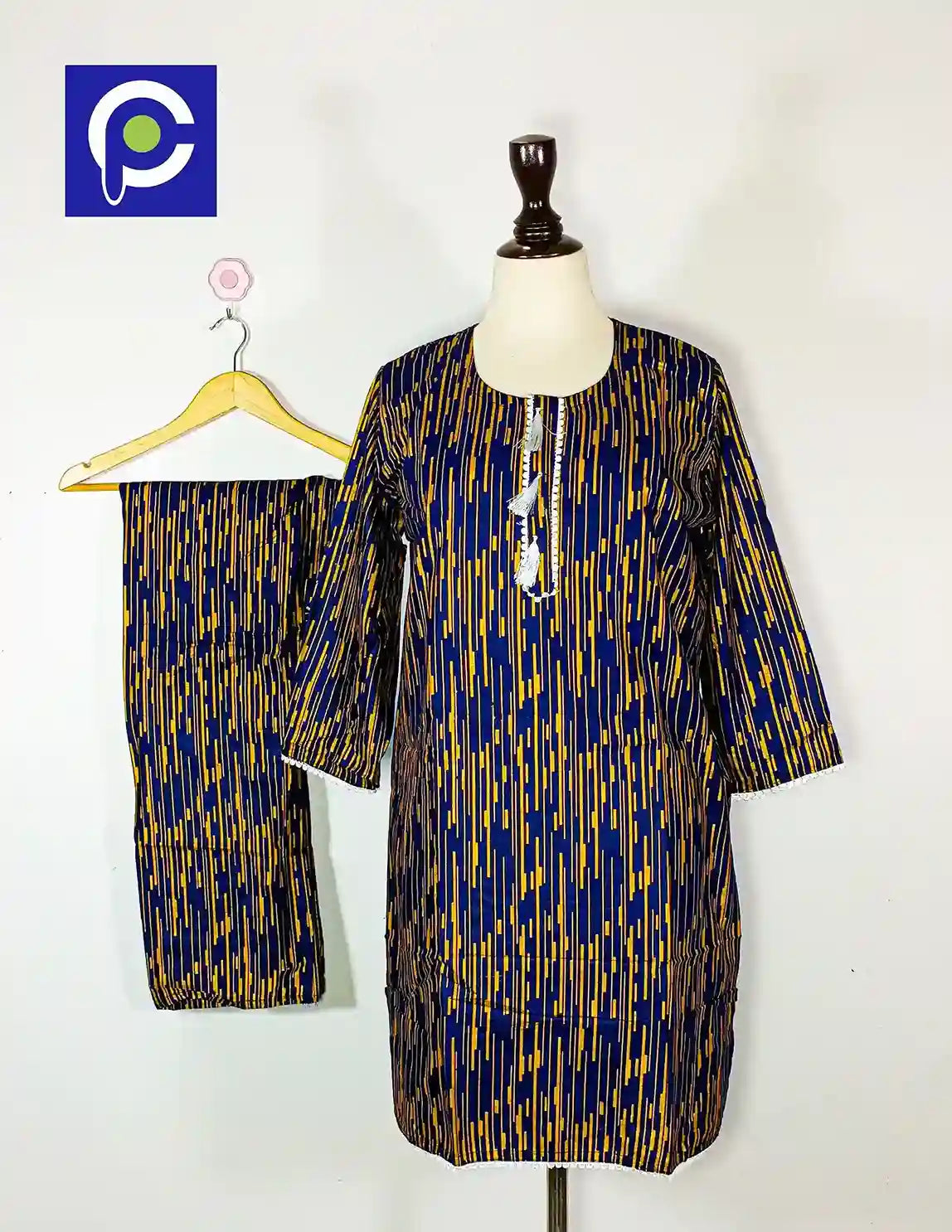 Block Print Women’s Dress 2 Piece – 62