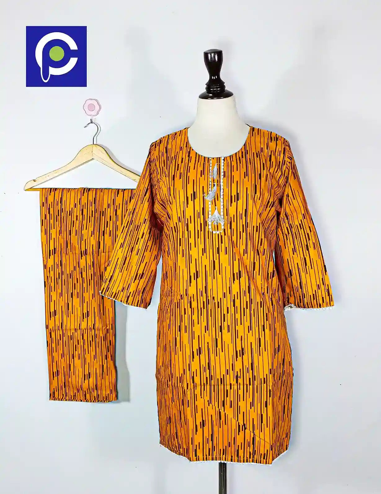Block Print Women’s Dress 2 Piece – 62