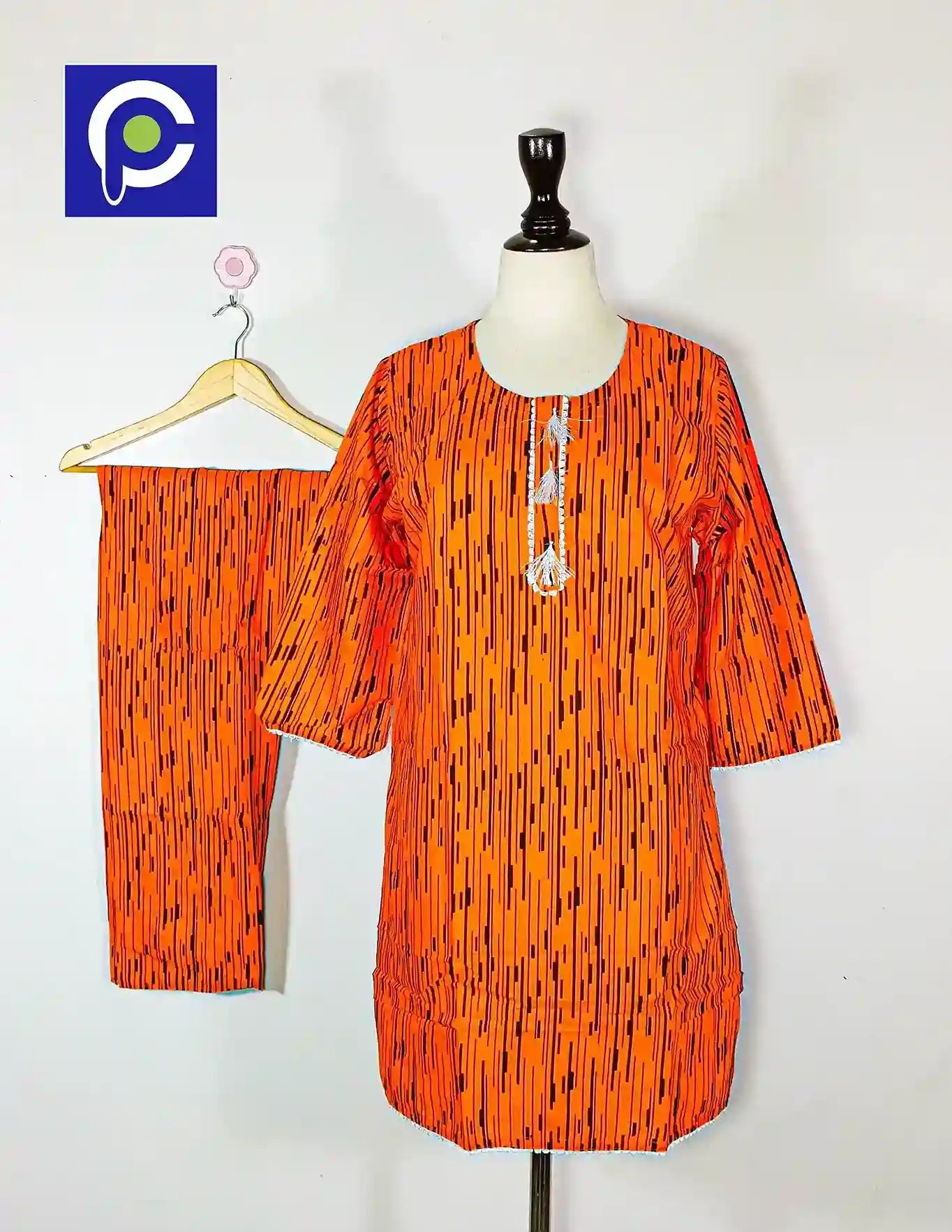Block Print Women’s Dress 2 Piece – 62