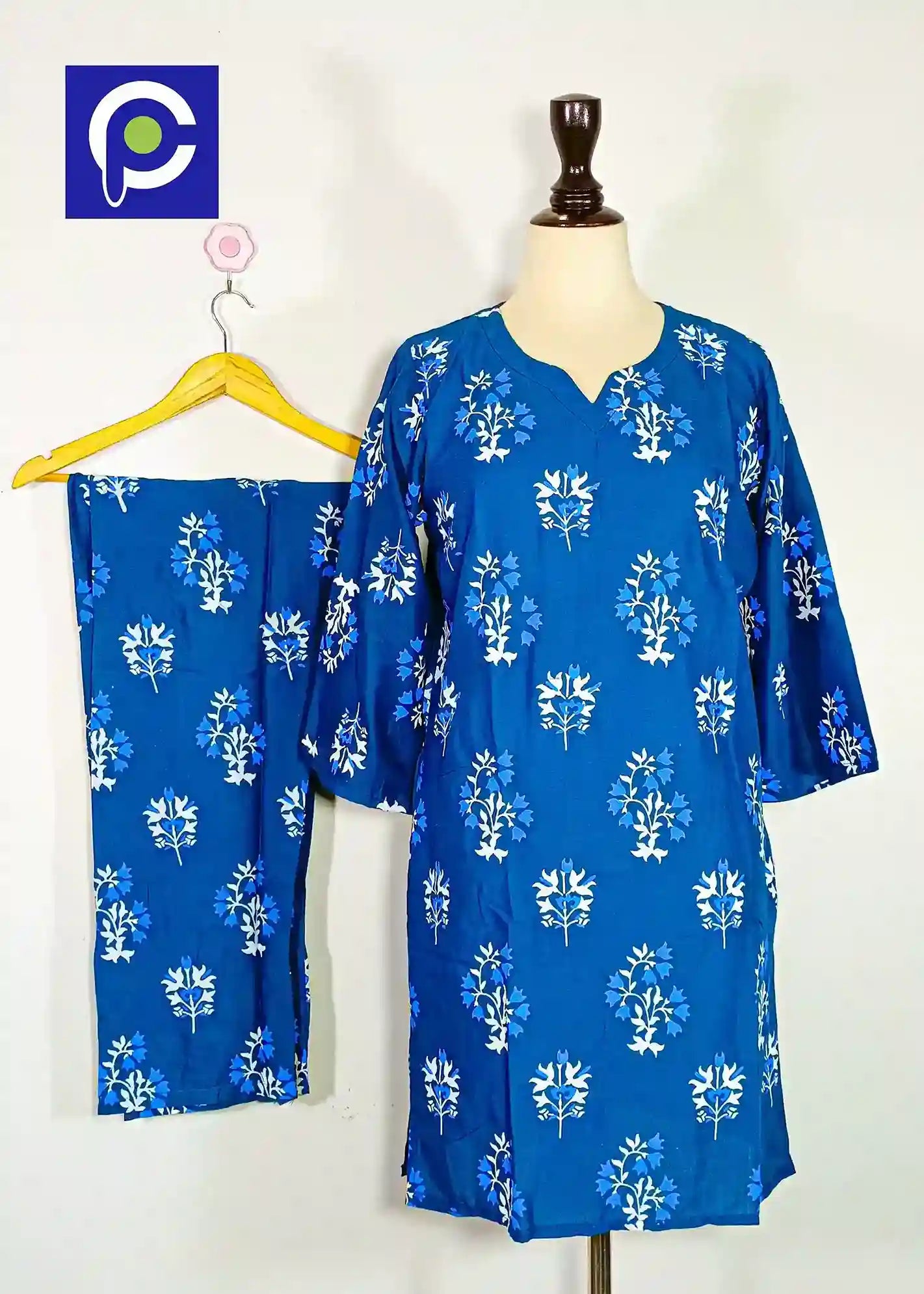 Block Print Women’s Dress 2 Piece – 69