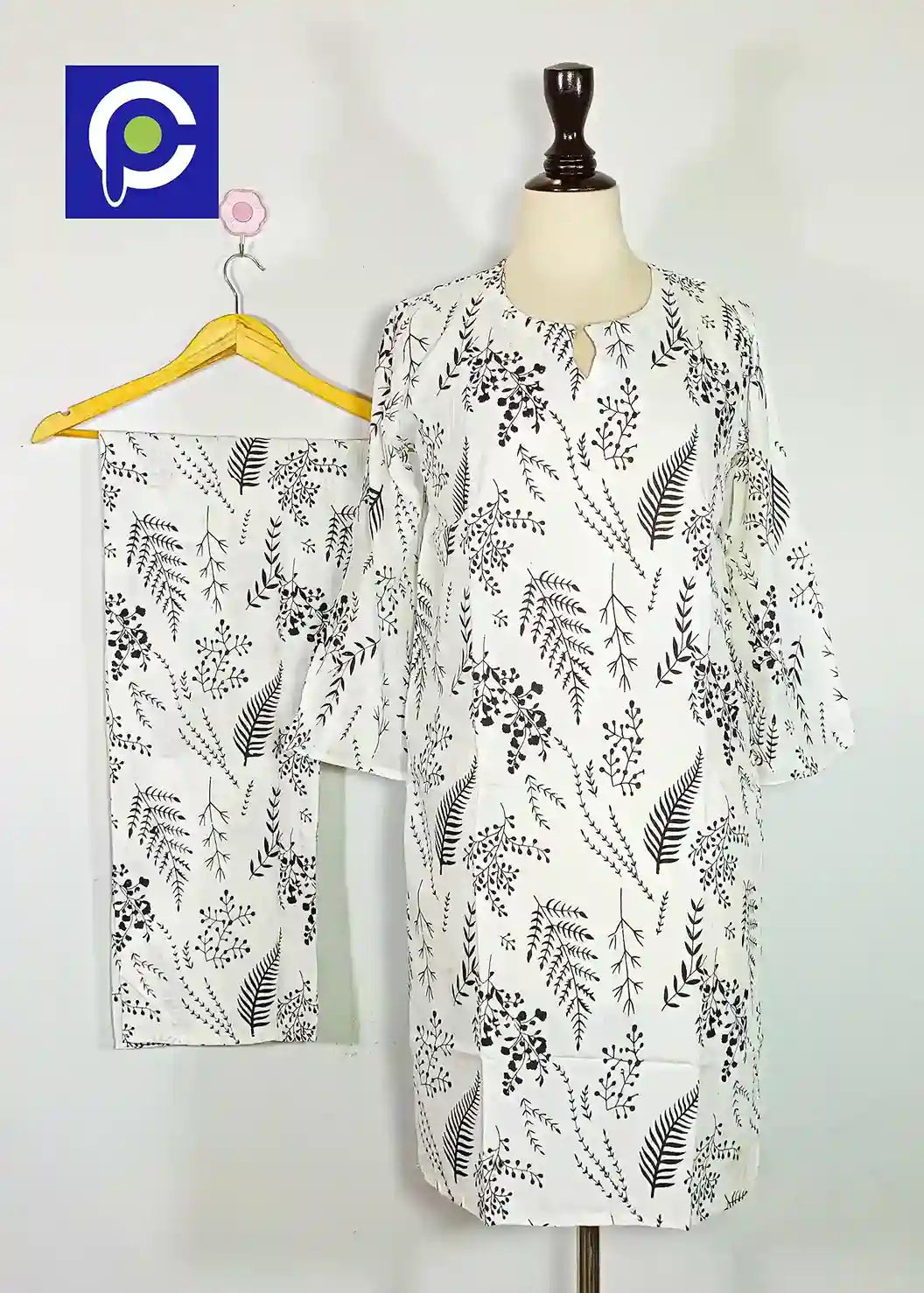 Block Print Women’s Dress 2 Piece – 53
