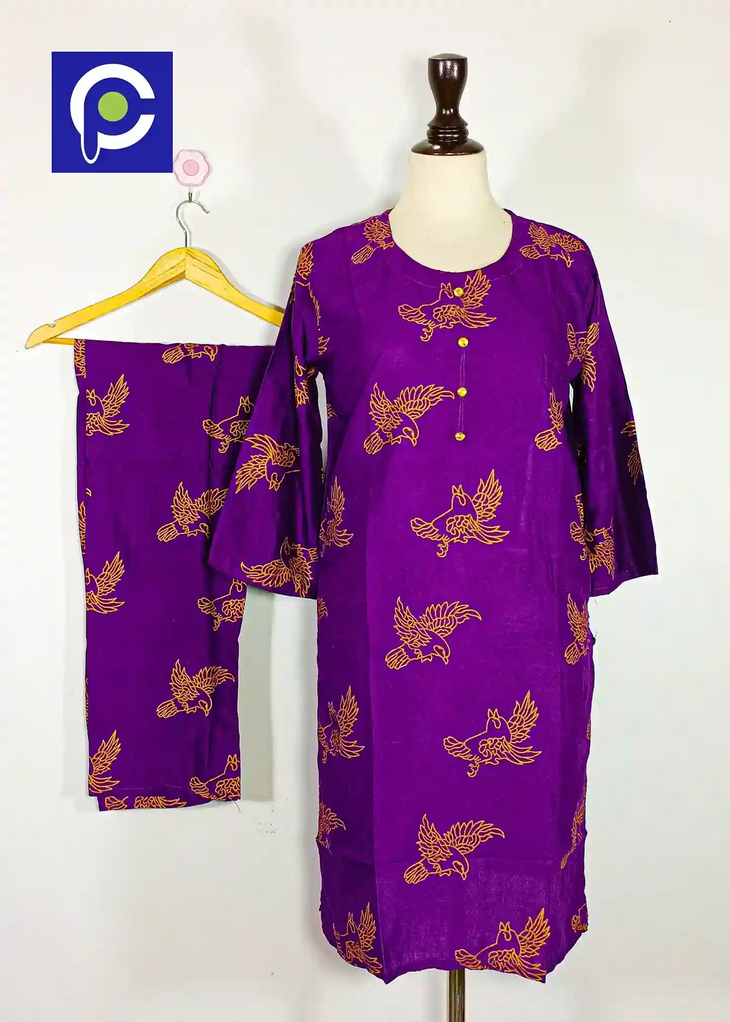 Block Print Women’s Dress 2 Piece – 71