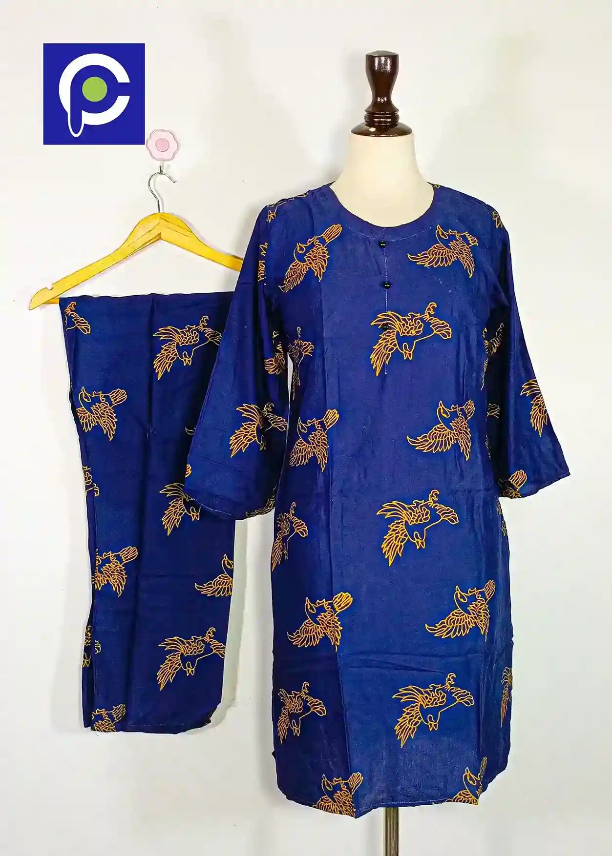 Block Print Women’s Dress 2 Piece – 71