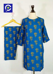 Block Print Women’s Dress 2 Piece – 73