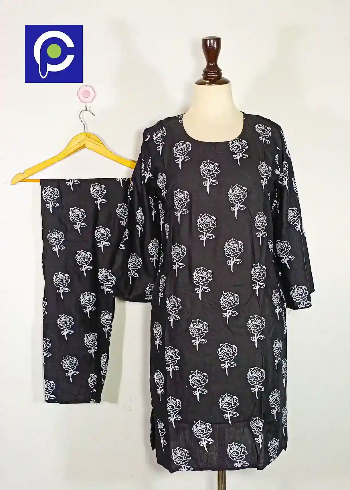 Block Print Women’s Dress 2 Piece – 73