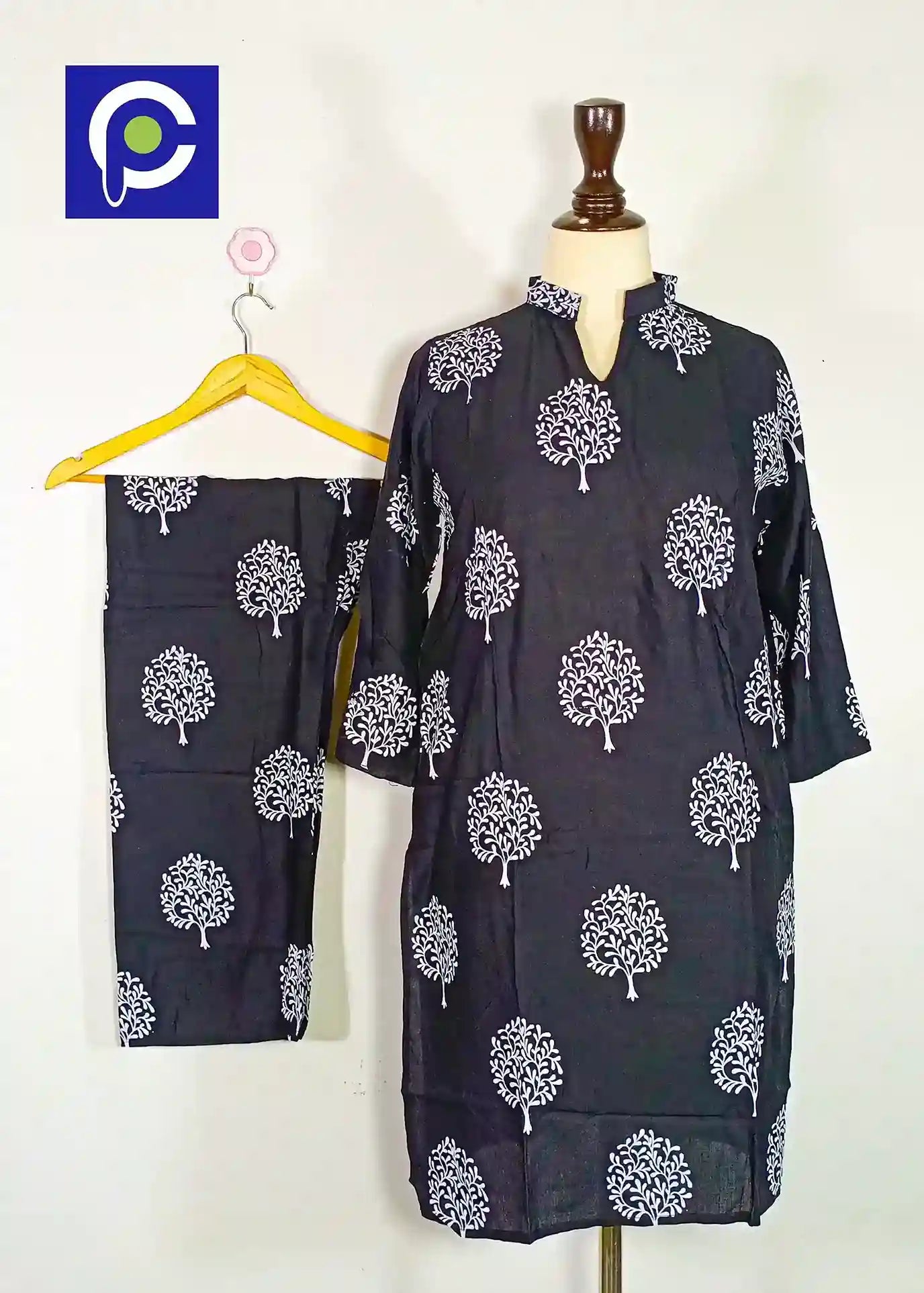Block Print Women’s Dress 2 Piece – 75
