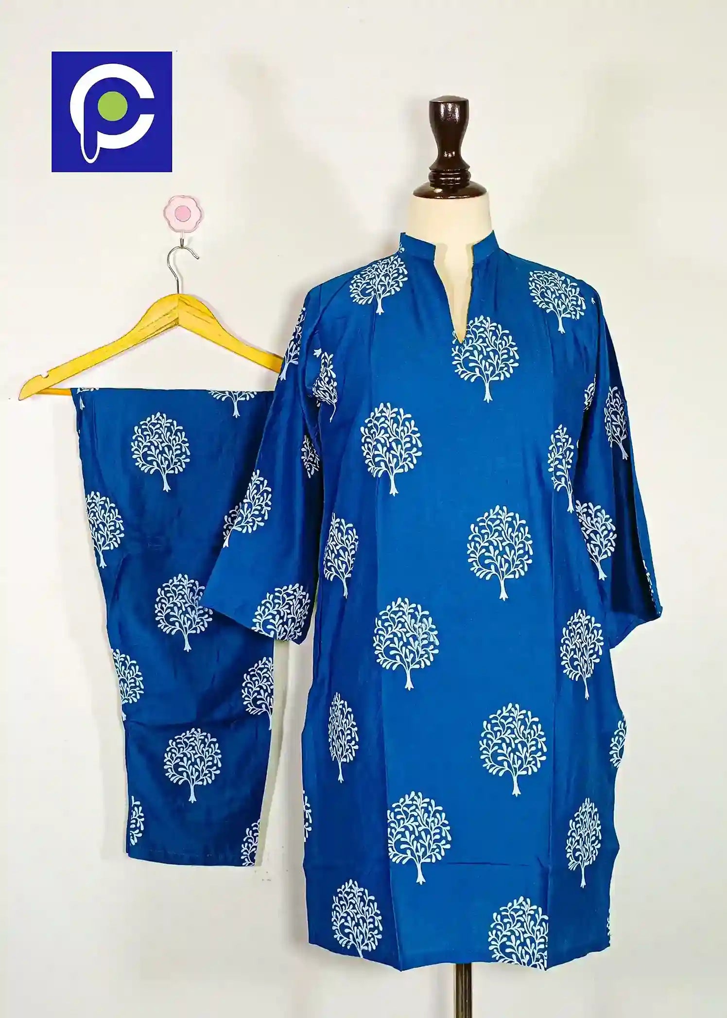 Block Print Women’s Dress 2 Piece – 75