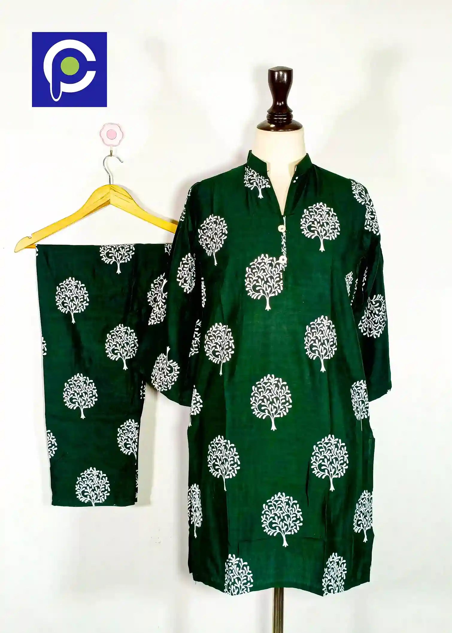 Block Print Women’s Dress 2 Piece – 75