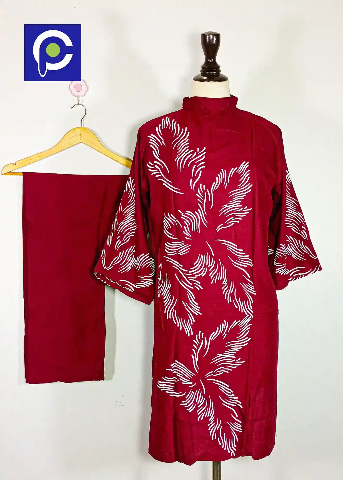 Block Print Women’s Dress 2 Piece – 76