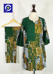 Block Print Women’s Dress 2 Piece – 77