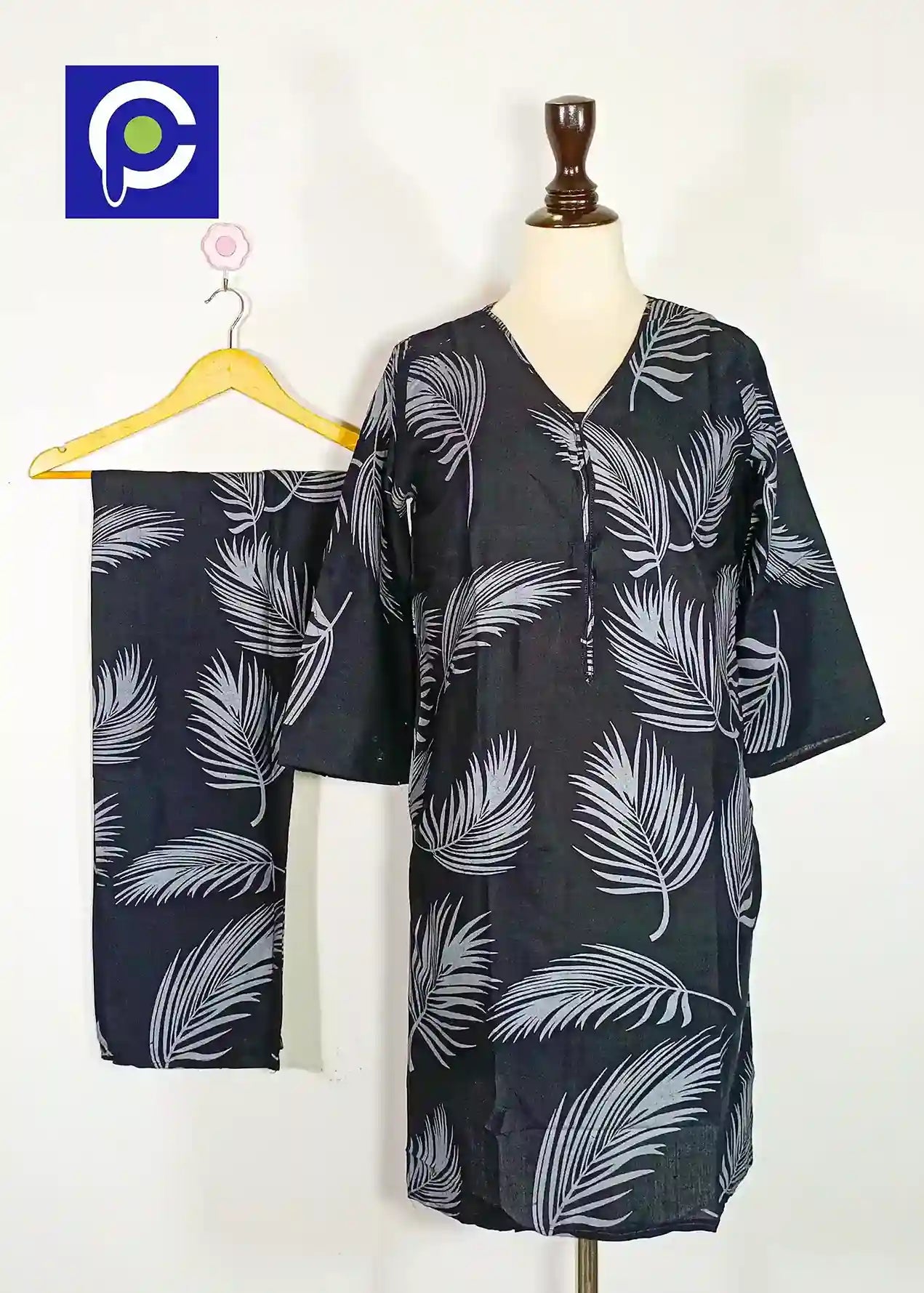 Block Print Women’s Dress 2 Piece – 78