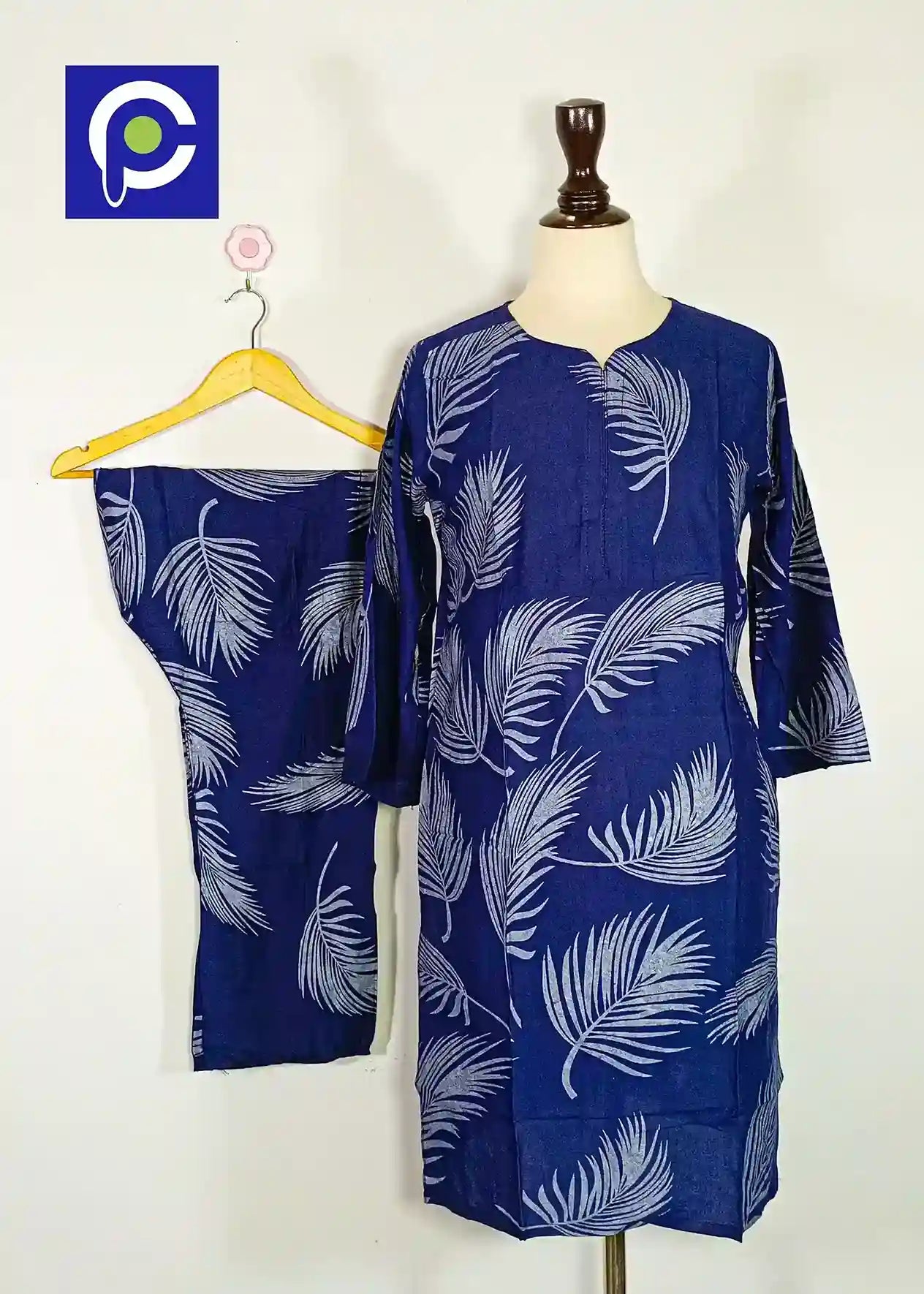 Block Print Women’s Dress 2 Piece – 78