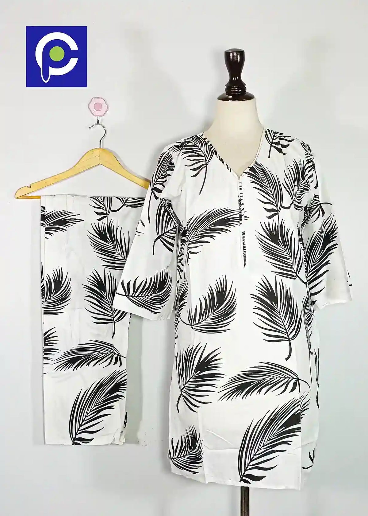 Block Print Women’s Dress 2 Piece – 78