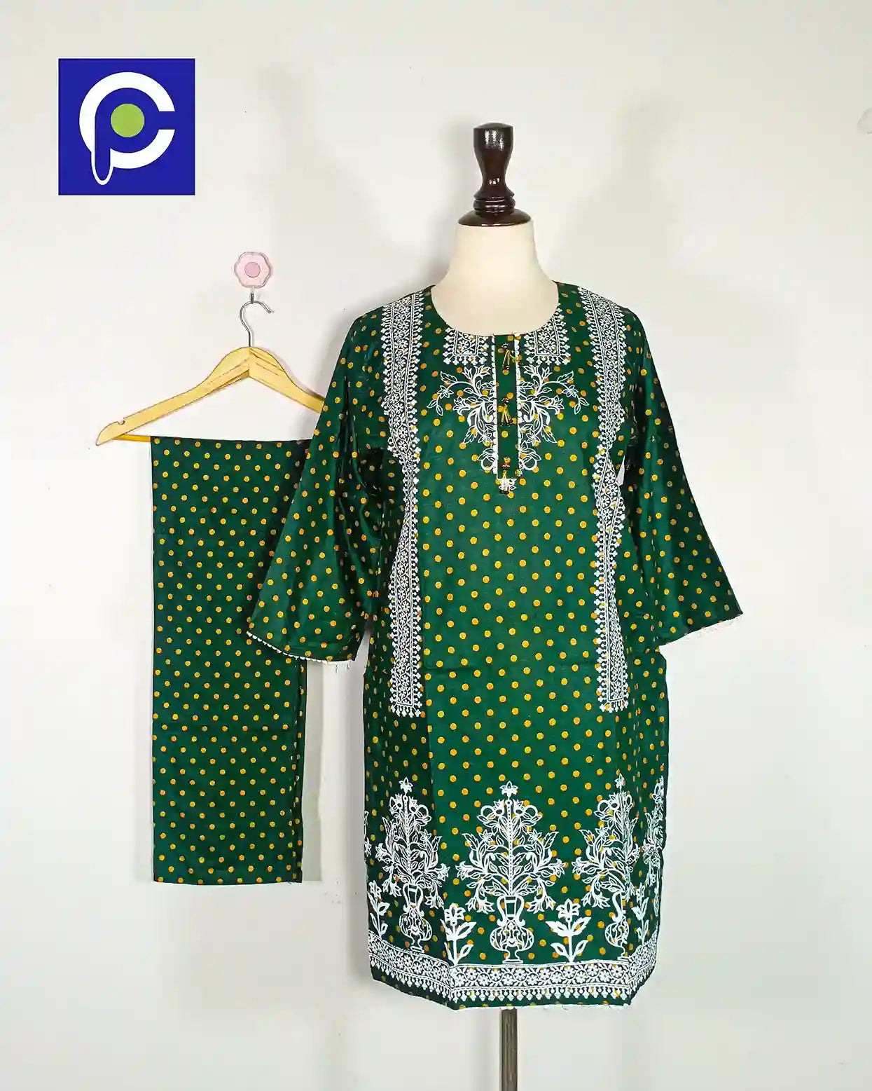 Block Print Women’s Dress 2 Piece – 54