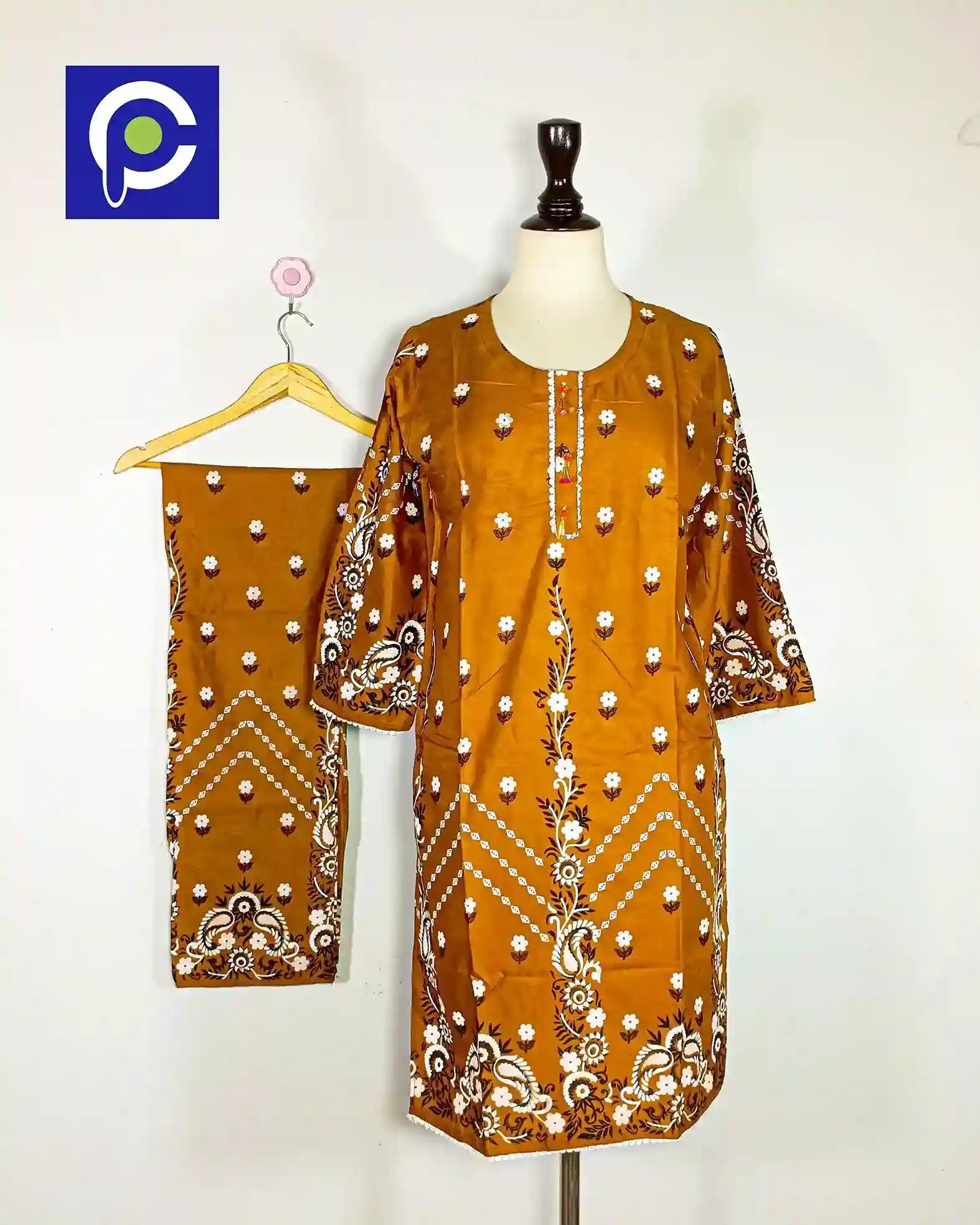 Block Print Women’s Dress 2 Piece – 59