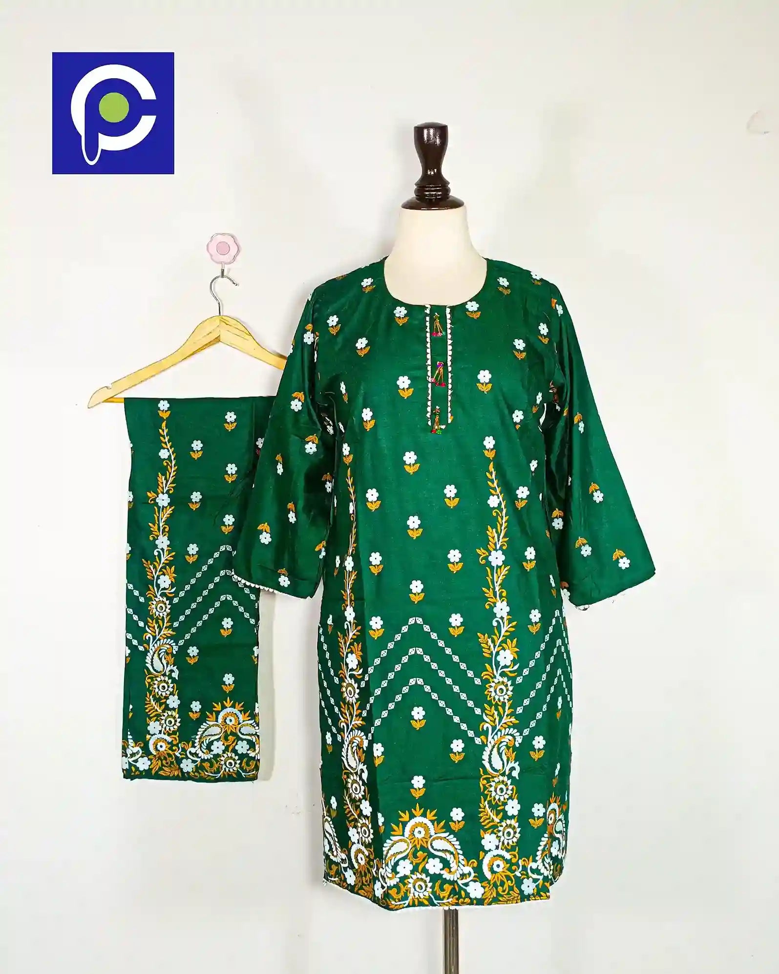 Block Print Women’s Dress 2 Piece – 59