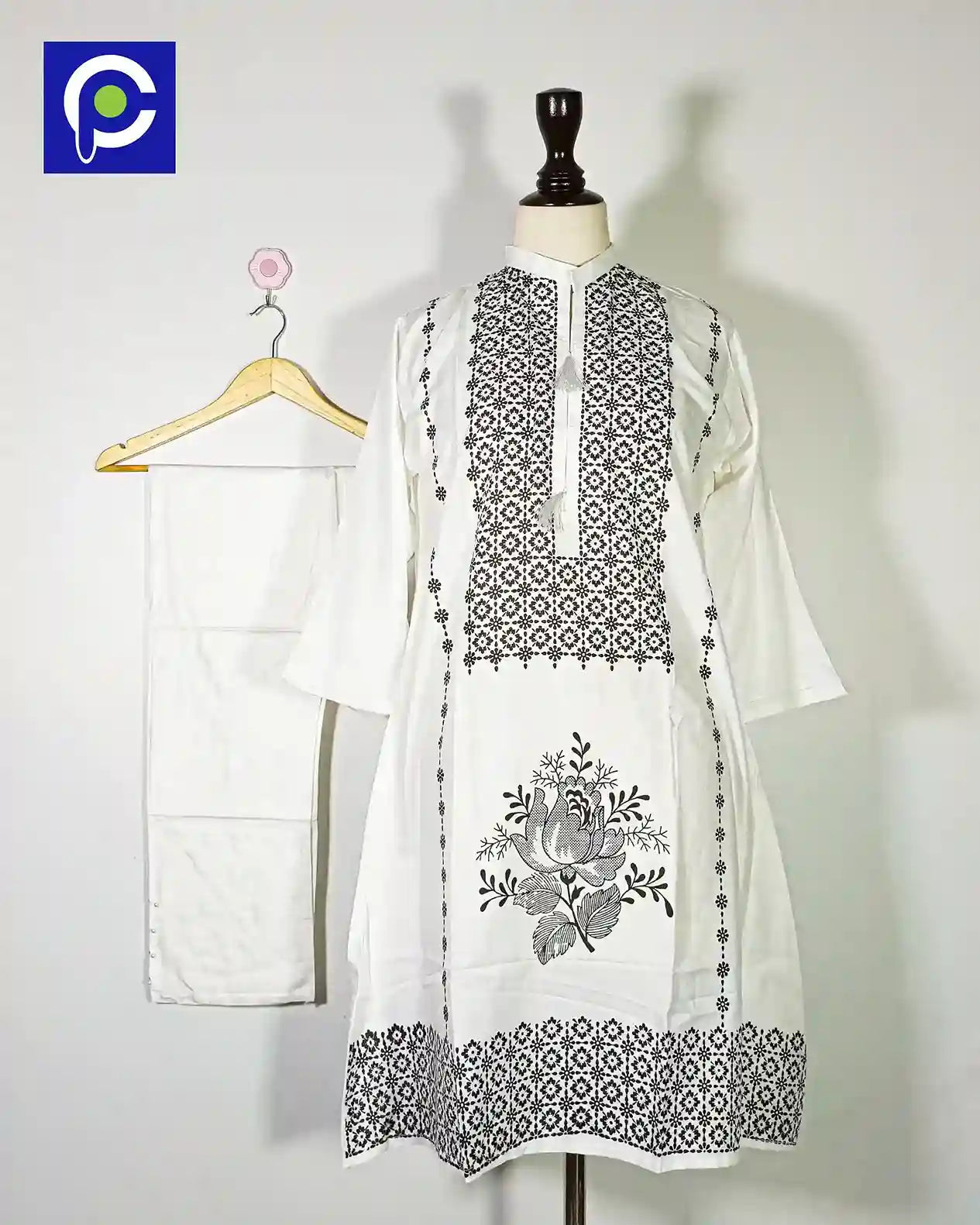 Block Print Women’s Dress 2 Piece – 56