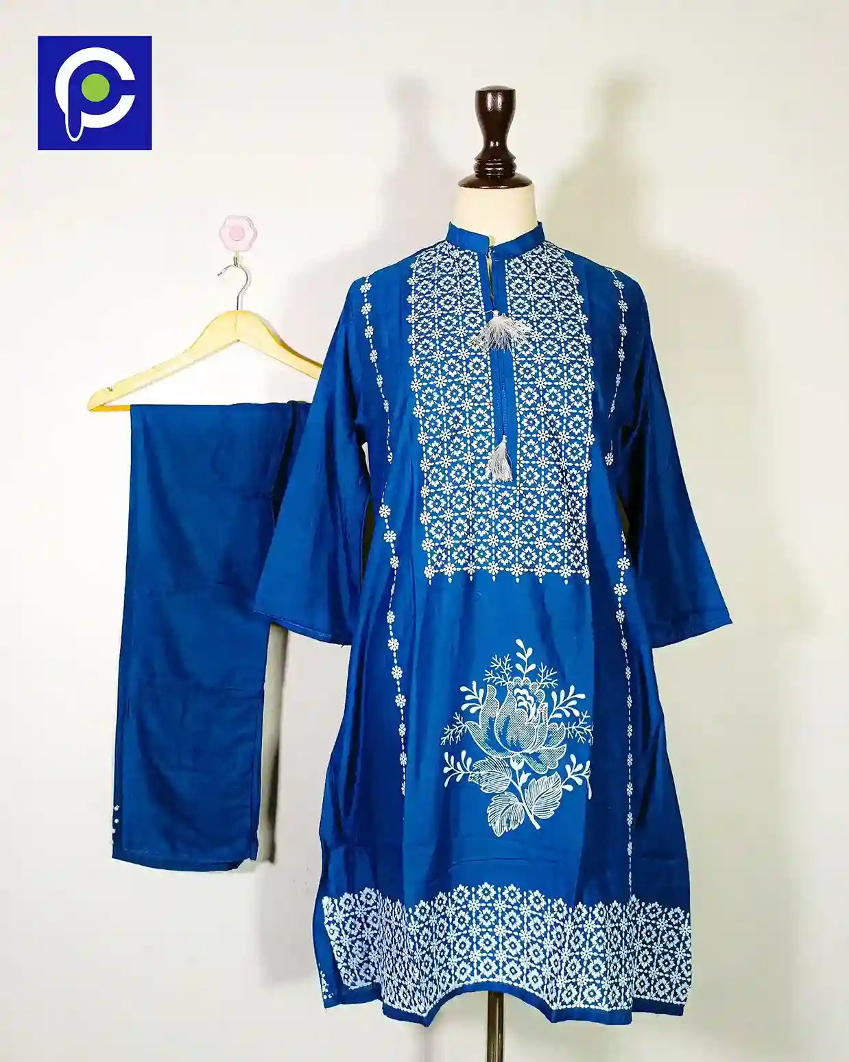 Block Print Women’s Dress 2 Piece – 56