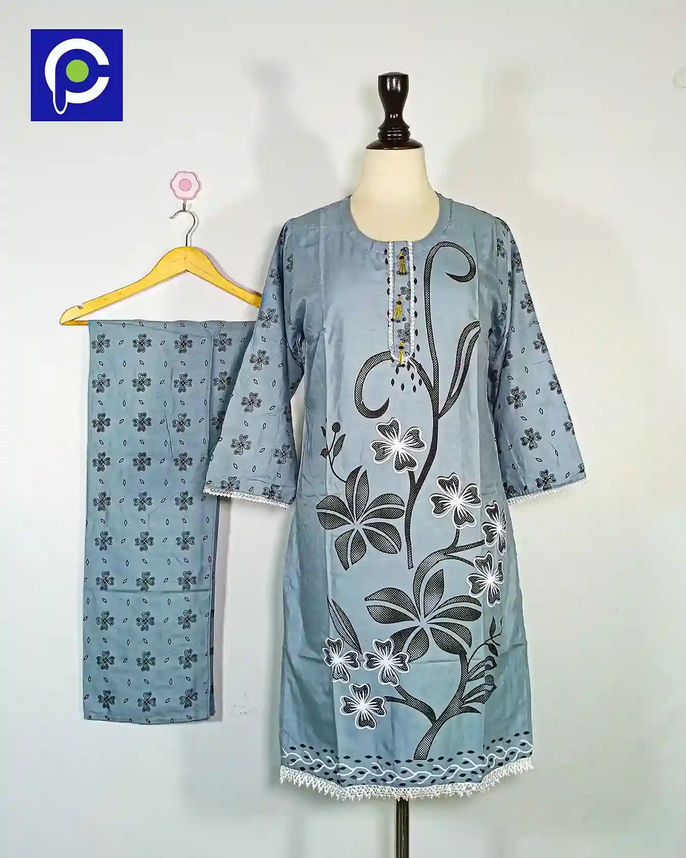 Block Print Women’s Dress 2 Piece – 51