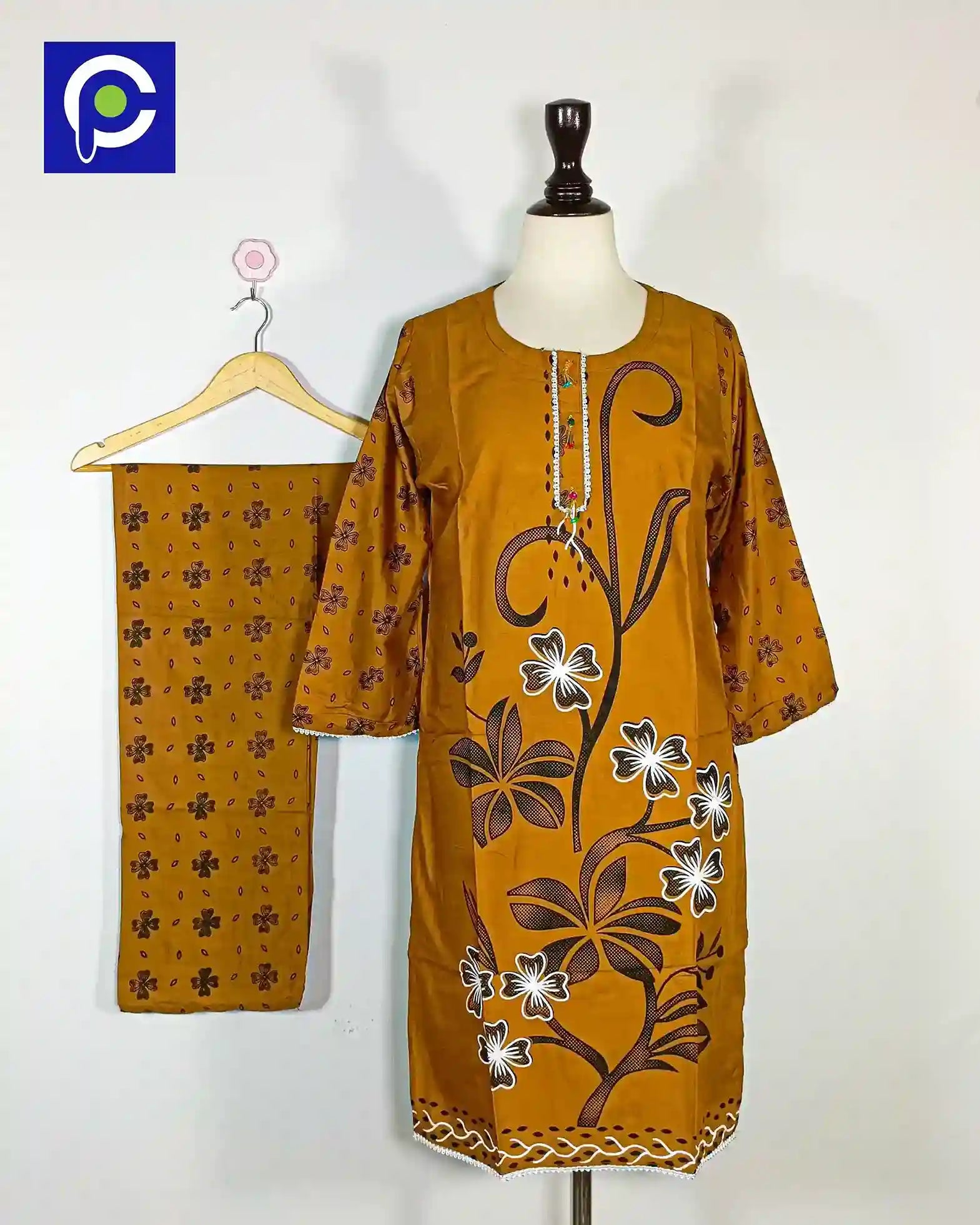Block Print Women’s Dress 2 Piece – 51