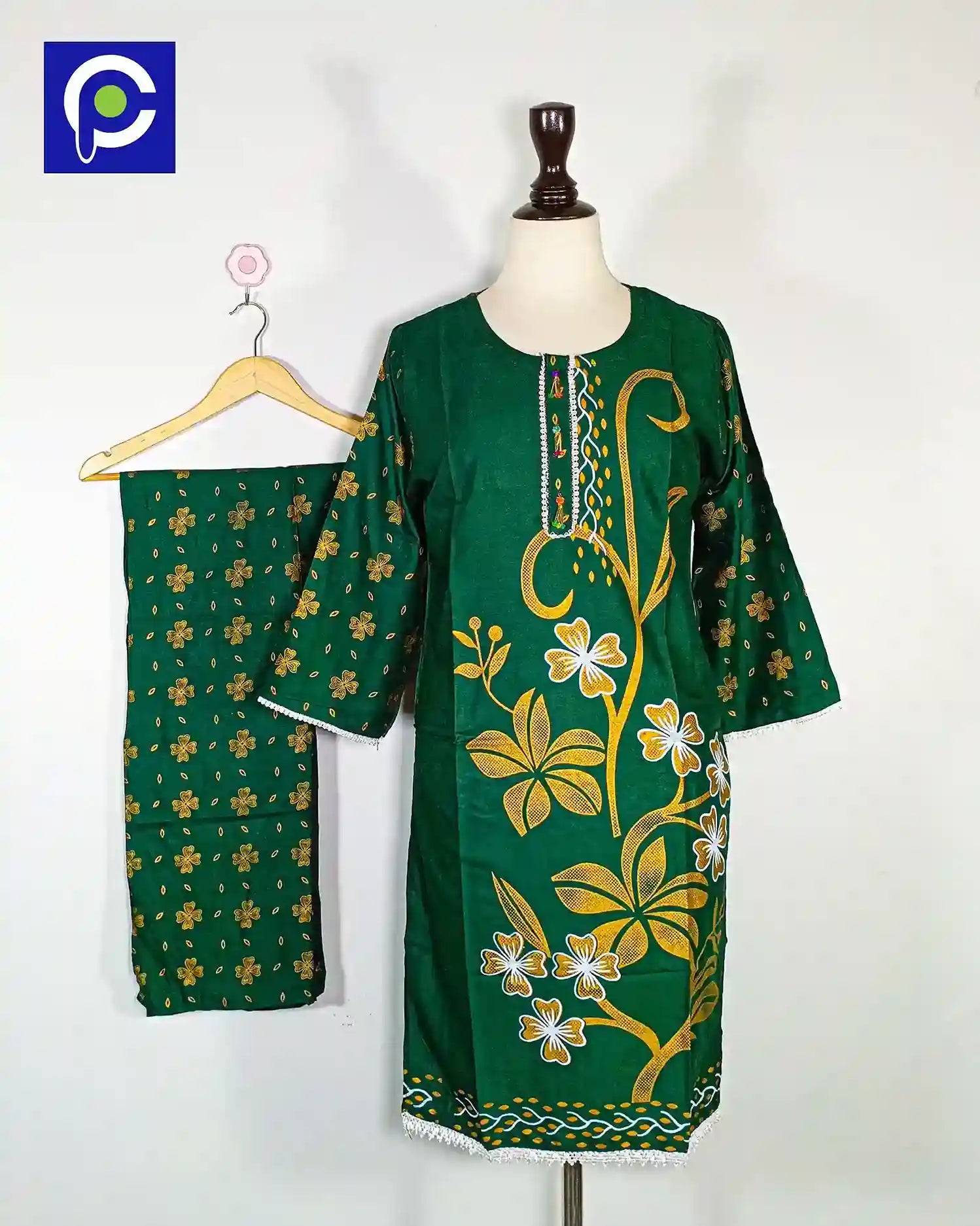 Block Print Women’s Dress 2 Piece – 51