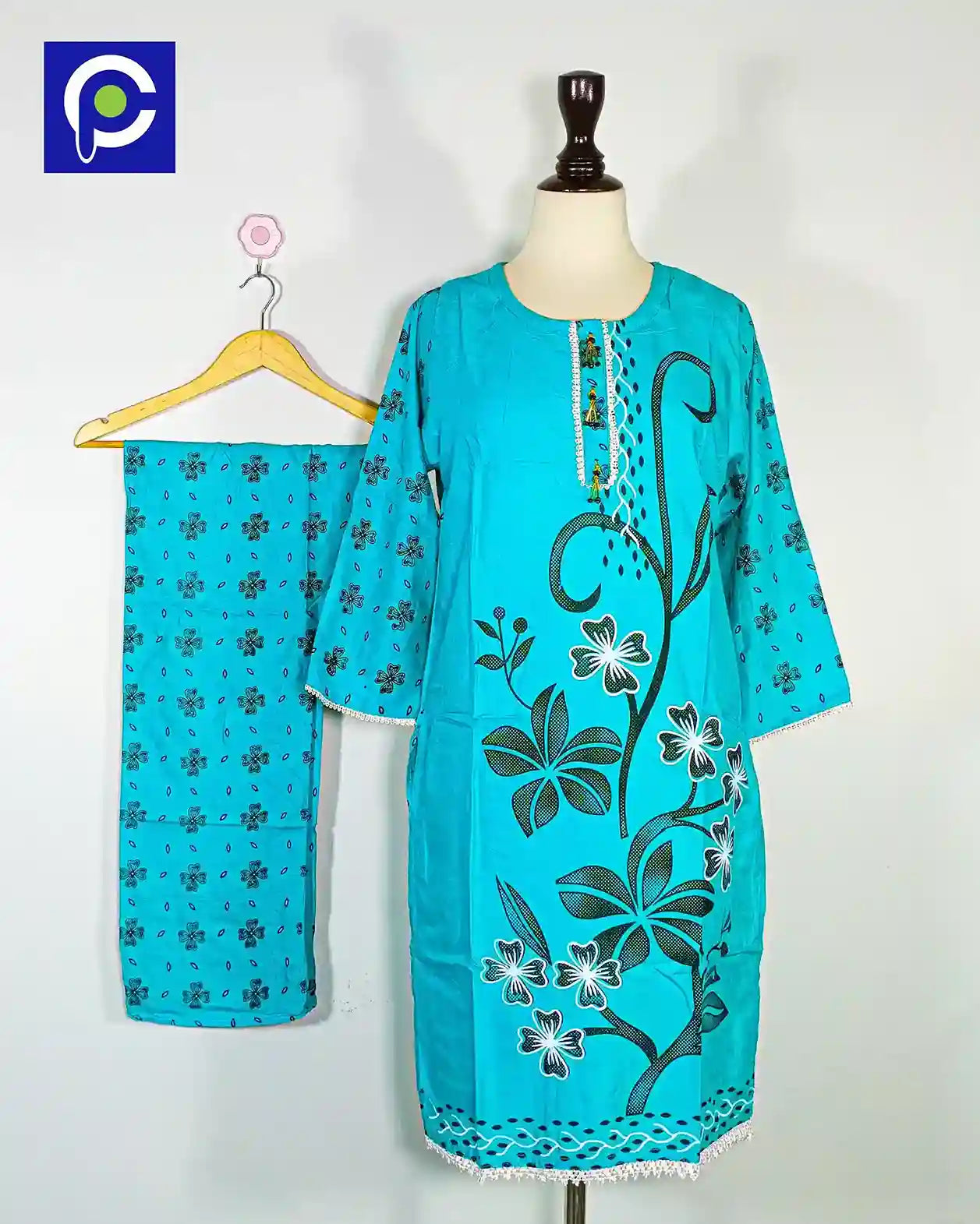 Block Print Women’s Dress 2 Piece – 51